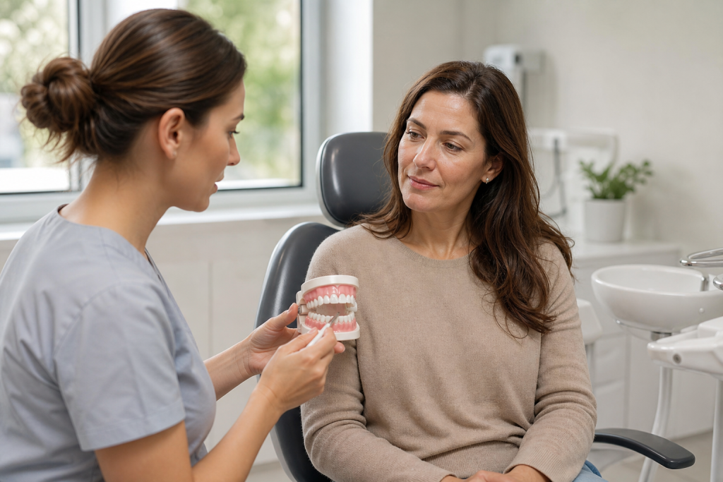 Dientes desgastados o rotos: consulta y evaluación dental
