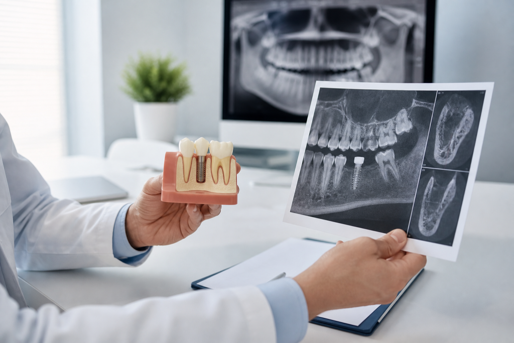 Planificación clínica de un implante dental después de una extracción